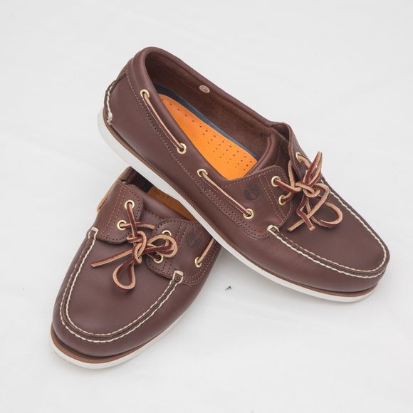 timberland 2 eye boat shoe brown